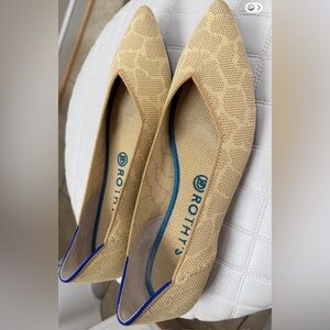 Rothy's Beige and Blue Women's Flats